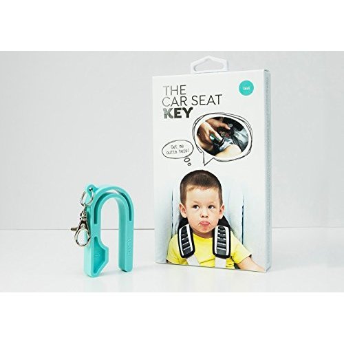 The Car Seat Key - Easy CAR SEAT UNBUCKLE by NAMRA Made in USA (Teal) - 1 Pack