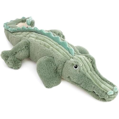 MON AMI Jagger The Alligator Stuffed Animal 20”, Green Plush Alligator, Reptile Plush Toy, for Kids of All Ages