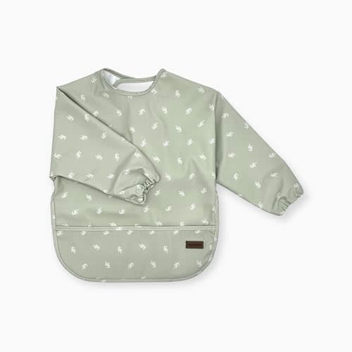 Long sleeve Bib for Girl Boy Baby Toddler 6-24 M Essential Must Have for Eating Feeding Baby Led Weaning Mess Free