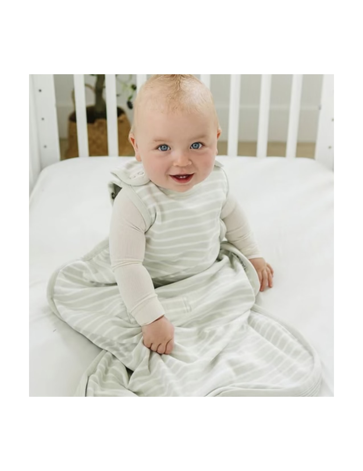4 Season® Ultimate Baby Sleep Bag, Merino Wool & Organic Cotton, 2 Months - 2 Years, Birch Gray