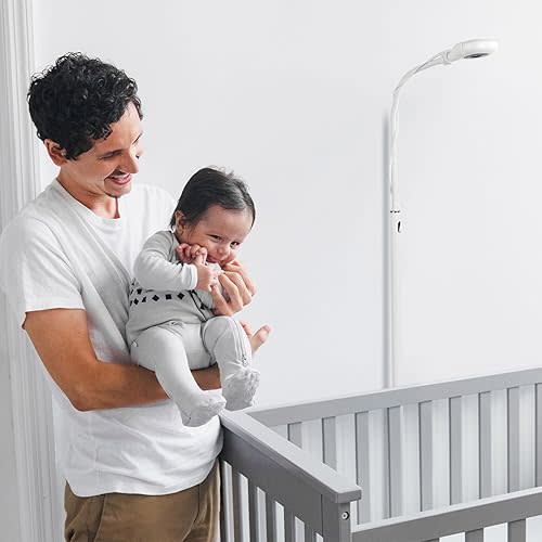 Floor Stand for Nanit Pro Baby Monitor, Gooseneck Swivel Holder Mount with Adjustable Height and Stable Base, Without Tools or Wall Damage(Camera not Included)
