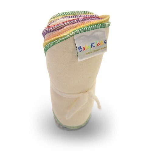 BabyKicks Natural & Organic 10 Pack Baby Wipes, Assortment