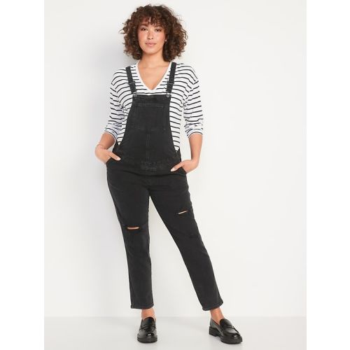 Maternity Side-Panel OG Straight Jean Overalls