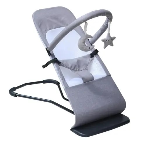 Baby Bouncer Seat for Babies 0-12 Months,Portable Bouncer with Natural Rocker for Infant with Carry Bag,Easy to Assemble,Clean and Storage