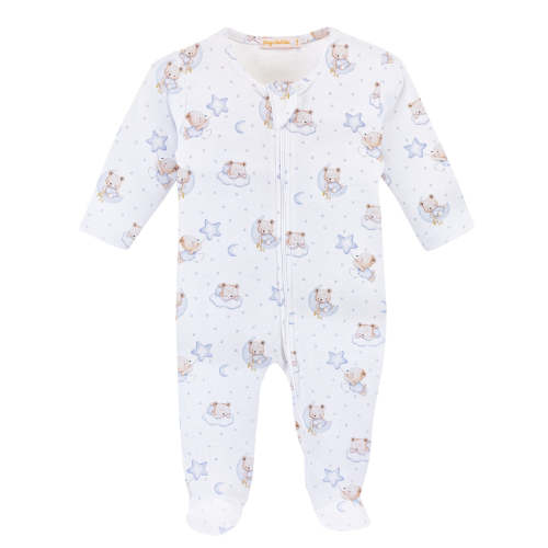 Baby Club Chic Footie - Sleep Tight Bear Blue
