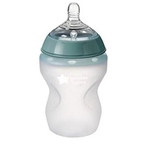 Tommee Tippee Closer To Nature, 0m+ 9 Oz Soft Feel Silicone Bottle, Size: pack of 3