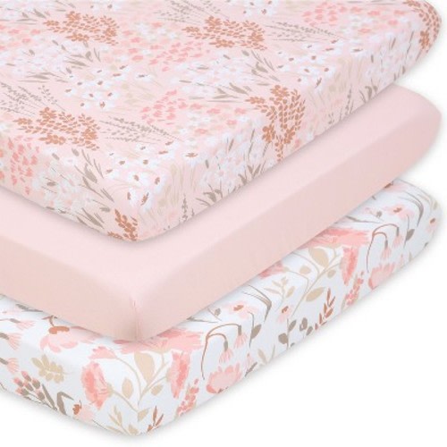 The Peanutshell Celestial Multi 3-Pack Fitted Playard Sheets
