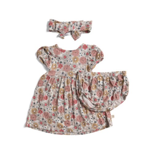 Infant Girls 3pc Retro Floral Dress Set | Kids & Baby | T.J.Maxx