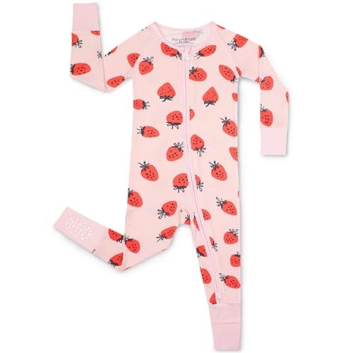 babee Reshinee Bamboo Viscose Convertible Baby Footies Pajamas, footies for babies, Zipper Pajamas Baby Girls 0-24M