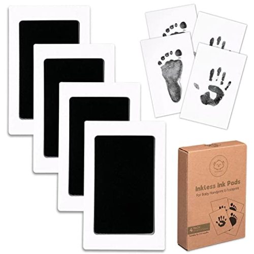 Baby Footprint & Handprint Inkless Ink Pad - 4-Pack