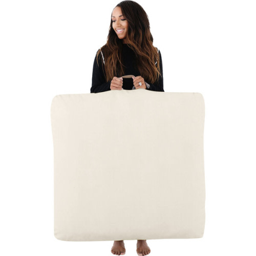 Floor Square Cushion, Ivory - Gathre Kids Seating | Maisonette