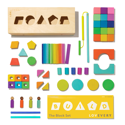 Wooden Block Set | 70-Piece Block Set for Toddlers & Kids | Lovevery