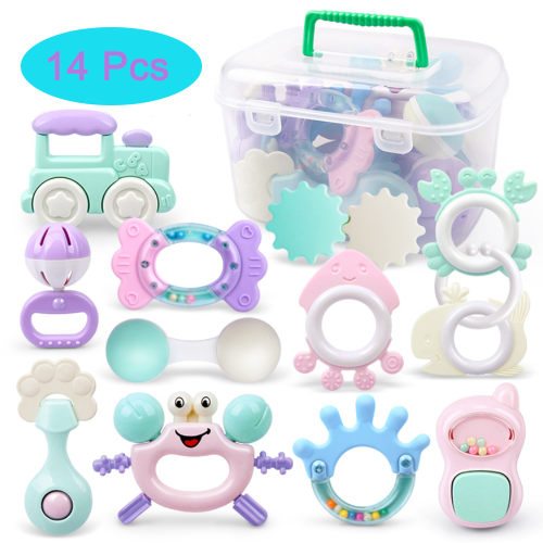 GoodGreat Baby Infant Toddler Activity Gym Educational Fitness Teething Toys BPA Free Natural Organic Safe Teether Set