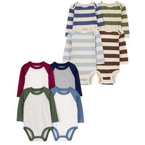 Baby 8-Pack Long-Sleeve Bodysuits | Carter's