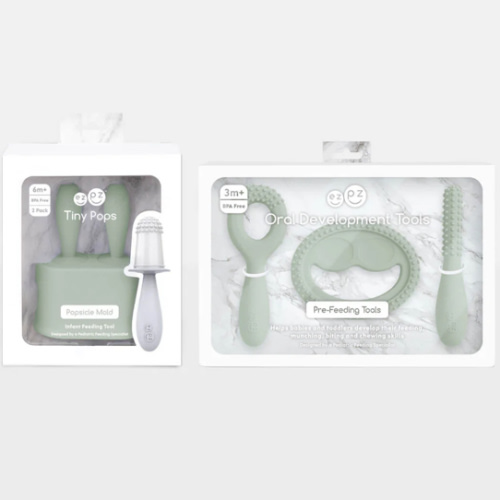 Pre-feeding Set by ezpz / Oral Development Tools and Tiny Pops Bundle