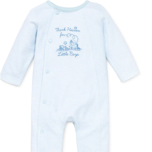 Thank Heaven for Little Boys Footed One-Piece (Hat not included)