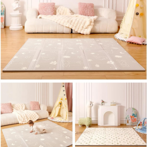 Baby Play Mat, 47 x 47 Inch, Foldable, Waterproof, & Anti-Slip