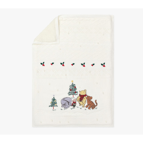Disney's Winnie the Pooh Holiday Heirloom Baby Blanket