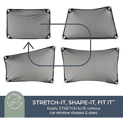 Amazon.com: Dreambaby Stretch Adjustable Car Window Shades for Baby - Sun Shade for Side Windows - Universal Fit - 2pk : Baby