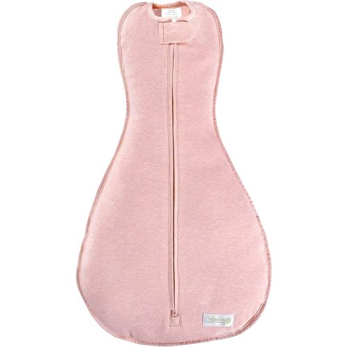 Woombie Original Nursery Swaddling Blanket - for Babies (Heathered Pink, 14-19 Pound), 3-6 Months
