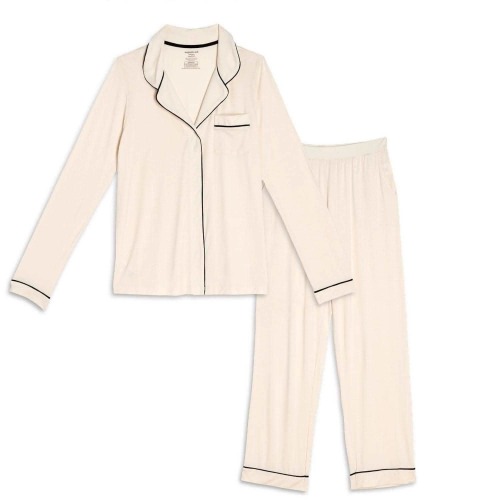 women's egret modal magnetic classic with a twist long sleeve pajama s – Magnetic Me