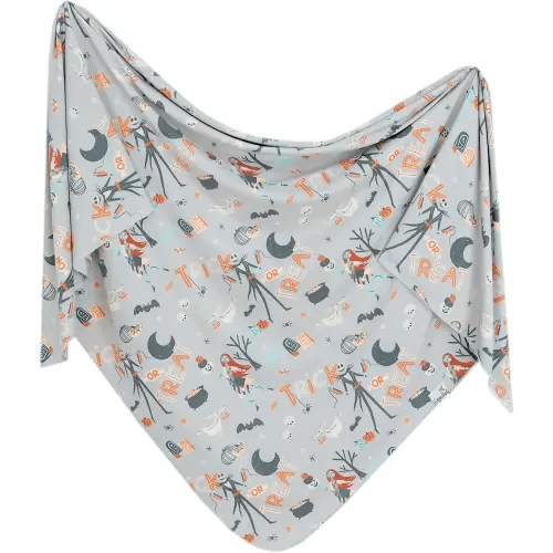 Copper Pearl Large Premium Knit Baby Swaddle Receiving Blanket 'Nightmare Before Christmas'