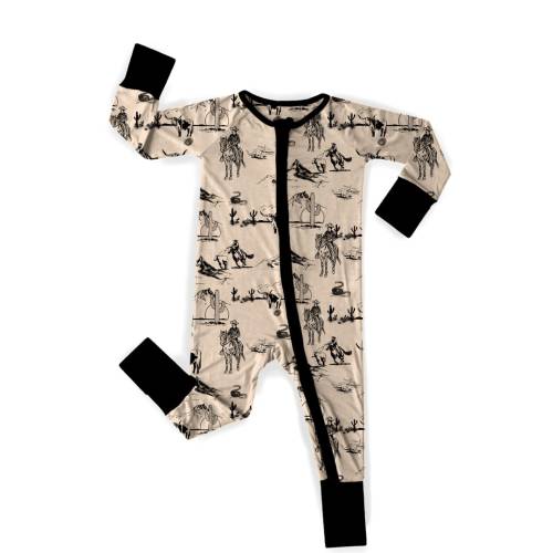 Calling All Cowboys Boys Bamboo Zippy Sleeper