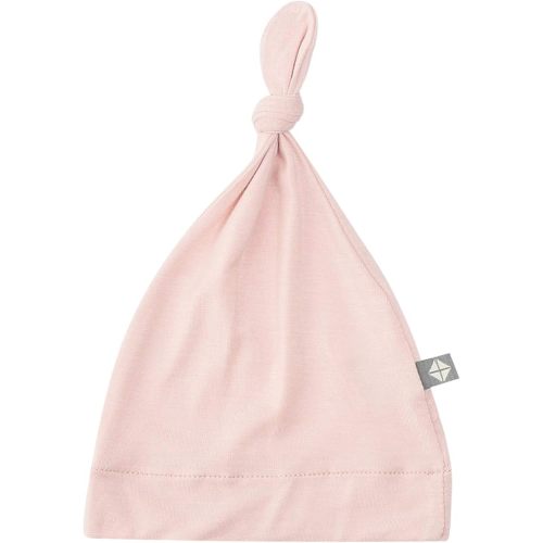 KYTE BABY Unisex Rayon Made from Bamboo Baby Beanie Soft Knotted Cap (0-3 Months, Blush)