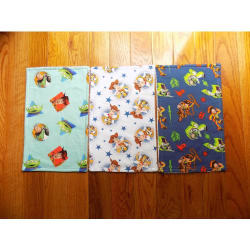 Set of 3 Toy Story Burp Cloths