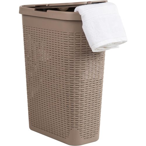 Slim Laundry Hamper - Tan