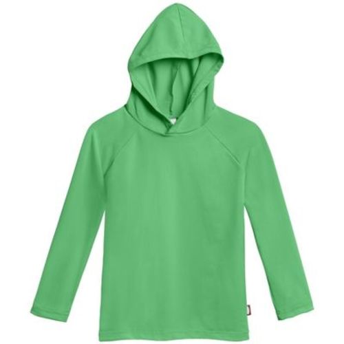 City Threads Usa-made Swim Upf 50+ Hooded Long Sleeve Rashguard Tee For Boys And Girls | Bright Light Blue - 3-6m