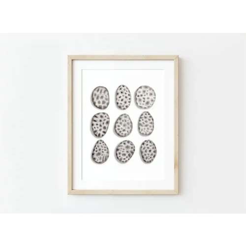 Petoskey Stones Watercolor | NorthHouse Creative Co. | Poppy Things
