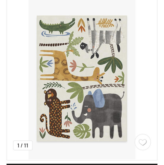 Jungle Safari Multicolor Rug | Ruggable US