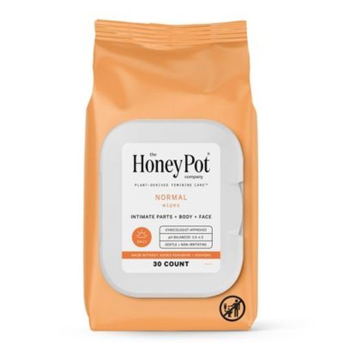The Honey Pot Company, Normal Feminine Cleansing Wipes, Intimate Parts, Body Or Face - 30ct