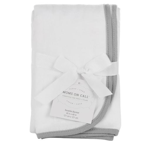 Baby & Newborn Swaddle Blanket | 0-3 Months | Nursery Baby Gift | 48 X 48 Inch | 100% Cotton | French Grey