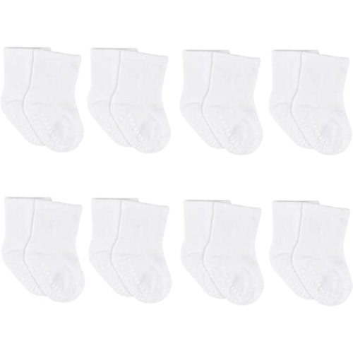 Gerber Baby 8-Pack Wiggle-Proof Jersey Crew Socks