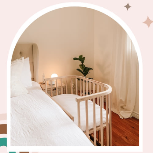 babybay Maxi Tall bedside bassinet Untreated color