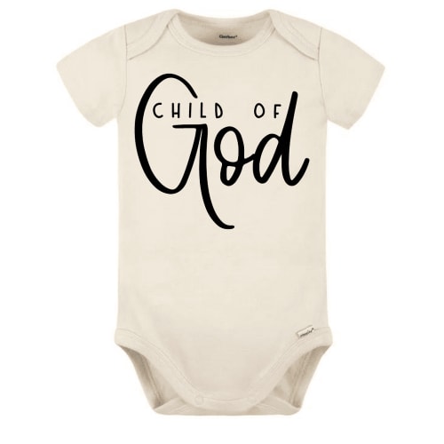 Child of God Onesie®, Pregnancy Announcement, Pregnancy Reveal Faith, Natural