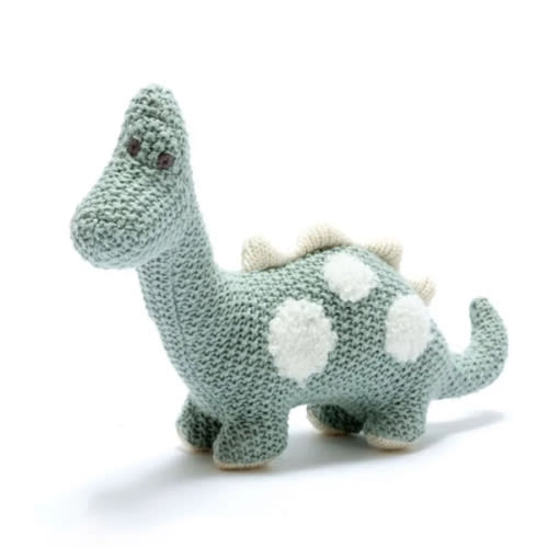Organic Cotton Small Diplodocus Dinosaur Plush Toy