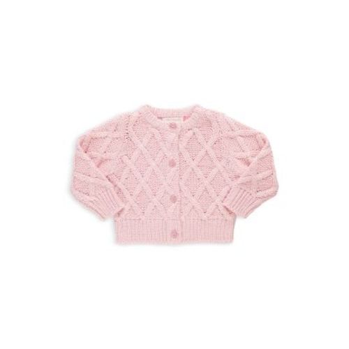 Girls' Katrina Cotton Blend Cable Knit Cardigan - Baby