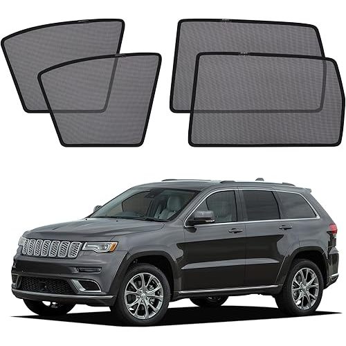 XCBYT Car Window Shades for 2014-2020 Grand Cherokee (Not for Grand Cherokee L) Sun Shade for Car Baby Side Window with Breathable Mesh Blocking 99% UV Glare and Privacy Protection for Safe Driving