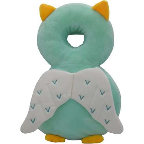 Baby Head Protection Backpack - Soft & Comfortable, Cute Cartoon Design (Q77-Owl)