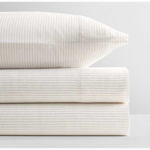 Painted Stripe Ultra-Fine Organic Crib Fitted Sheet | RH Baby & Child