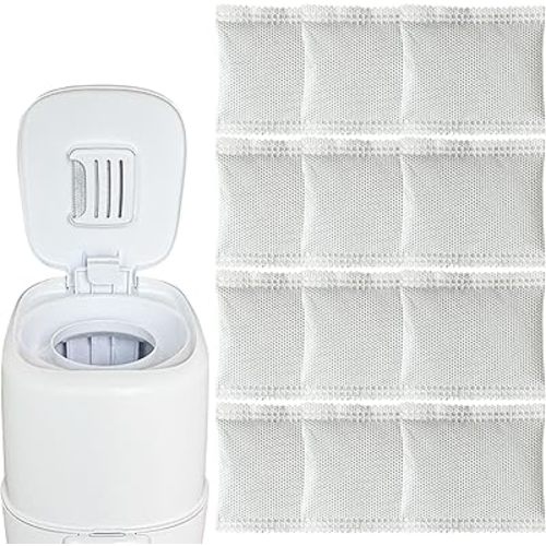 12 Pack Odor Removing Refills for Playtex Diaper Genie Complete and Expressions Pail, Diaper Pail Odor Absorber Carbon Filter Refills for Diaper Genie Systems