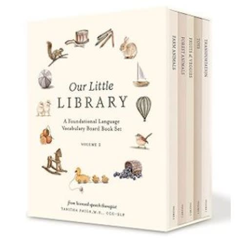 Amazon.com: Our Little Library: A Foundational Language Vocabulary Board Book Set for Babies, Including Farm Animals, Forest Animals, Fruits and Veggies, Toys, and Transportation (Our Little Adventures Series): 9781958803578: Paige, Tabitha, Paige Tate &