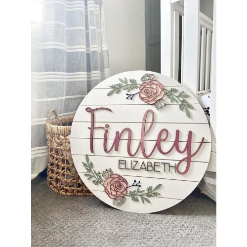 Custom Baby Name Sign Nursery Name Sign Baby Girl Sign - Etsy