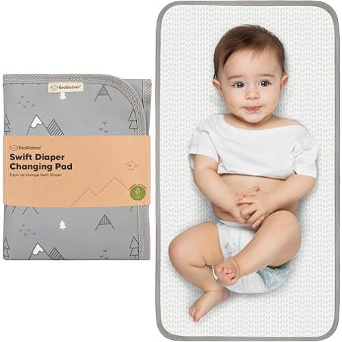 Portable Diaper Changing Pad - Waterproof Foldable Baby Changing Mat - Travel Diaper Change Mat - Lightweight Changing Pads for Baby - Baby Changer - Machine Washable (Woodland)
