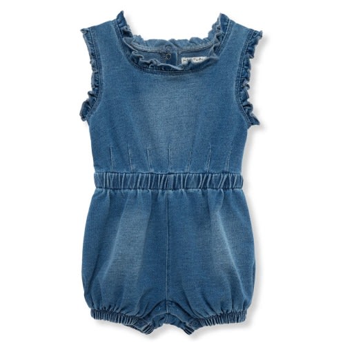 Ruffle Accent Knit Romper, 18M