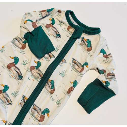 Duck Duck Goose Ducks Bamboo Pajamas Animal Bamboo Baby Sleepers Bamboo Zippy