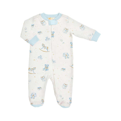 Toys Blue Zippered Footie